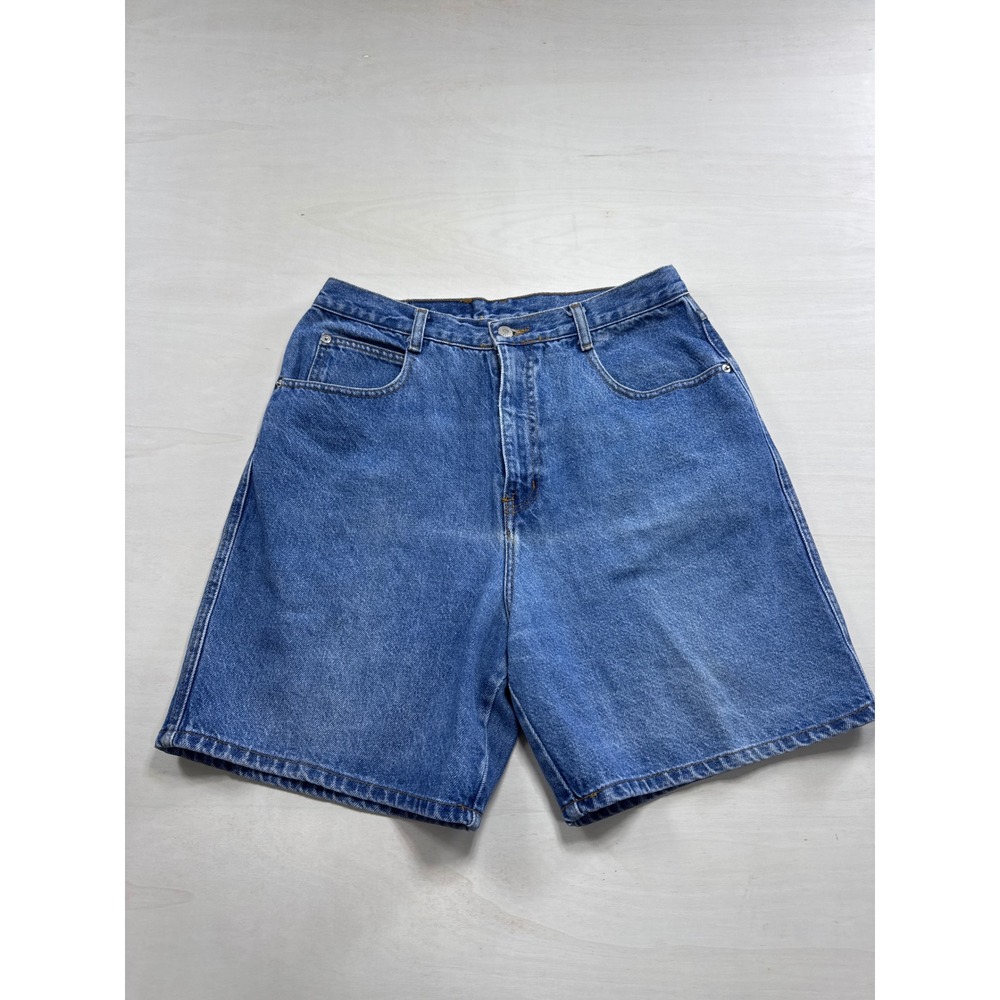 Fresno Vintage Denim Shorts High Waisted Medium Wash Blue Cotton Size 13/14